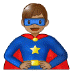 🦸🏽‍♂️ man superhero: medium skin tone display on Samsung